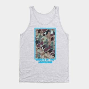 Gaming Ghosts in the Graveyard Tank Top